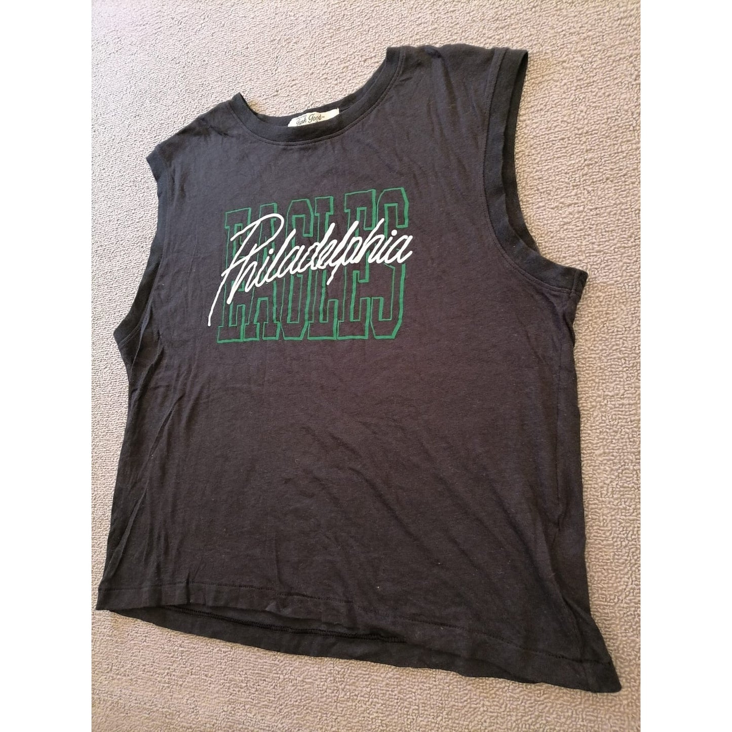 Junk Food Male XL Philadelphia Eagles Black Sleeveless Shirt NFL Football