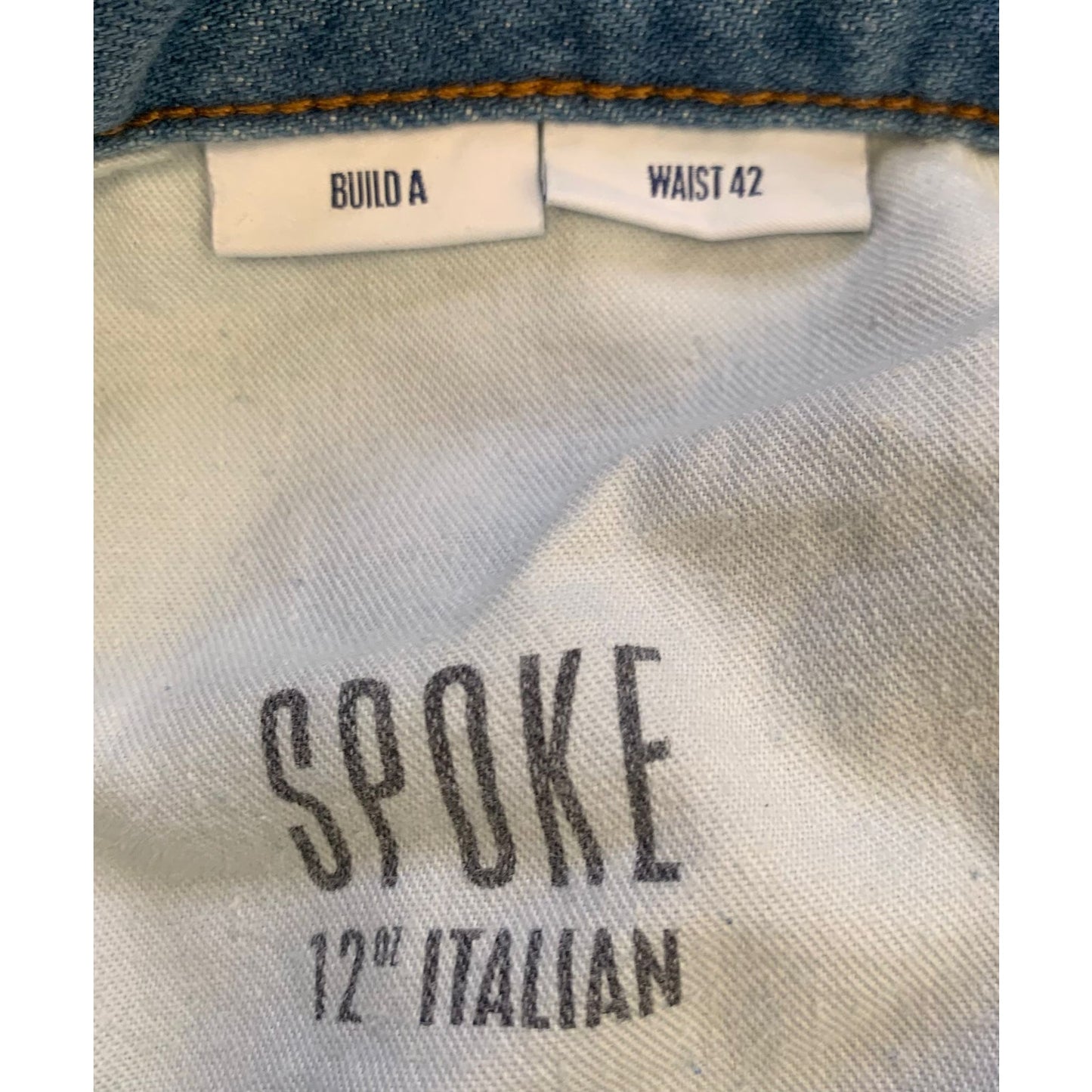 Spoke Mens 42 Jeans Blue Build A Regular Fit Straight