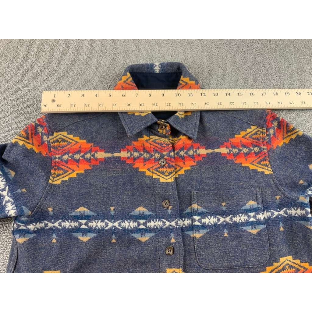 Pendleton Shirt Mens XS Gray Virgin Wool Button Front Long Sleeve Chest Pocket