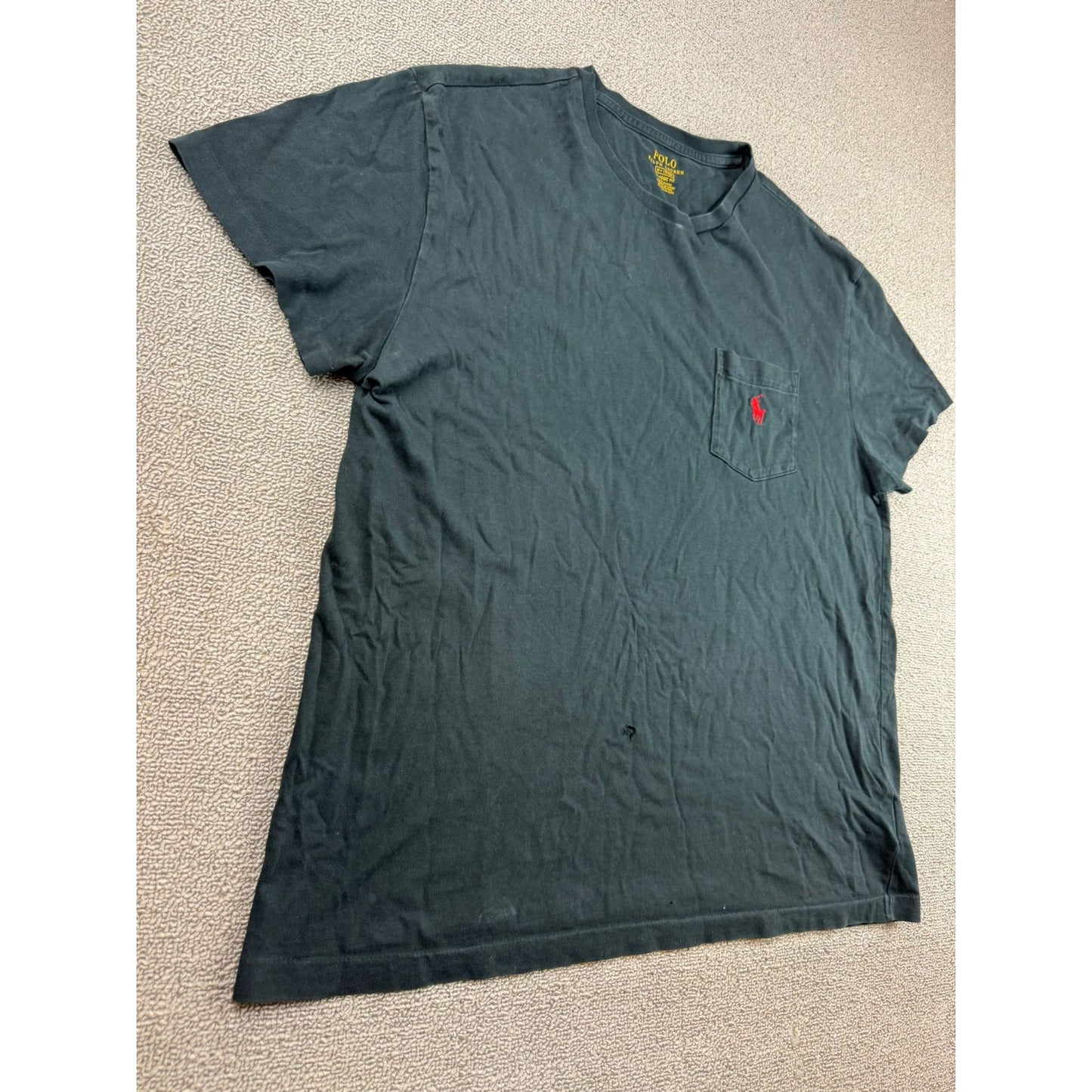 Polo Ralph Lauren Men's Medium Black Classic Fit Pocket T-Shirt