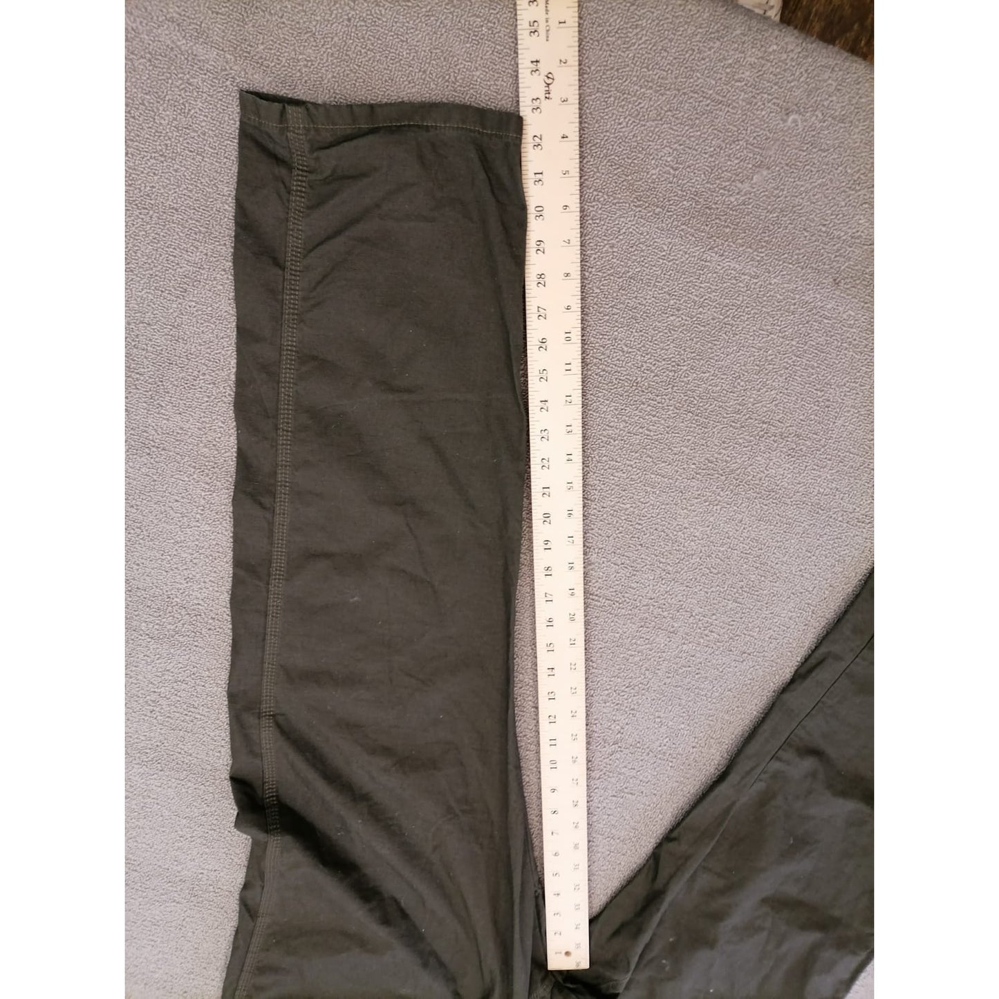 Wrangler 42x34 Male Olive Green 100% Cotton Utility Fit Durable Everyday Pants