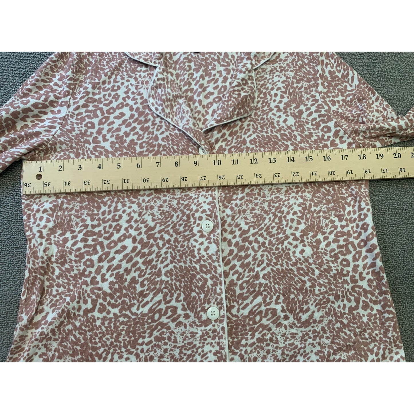Cosabella Women's Small Pink White Leopard Print Pajama Set Two Piece
