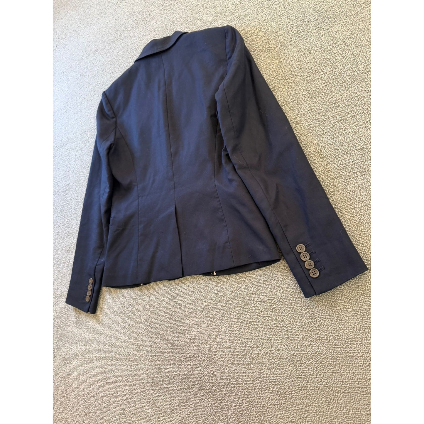 J.Crew Womens 0 Blue Two Button Long Sleeve Blazer Jacket Coat