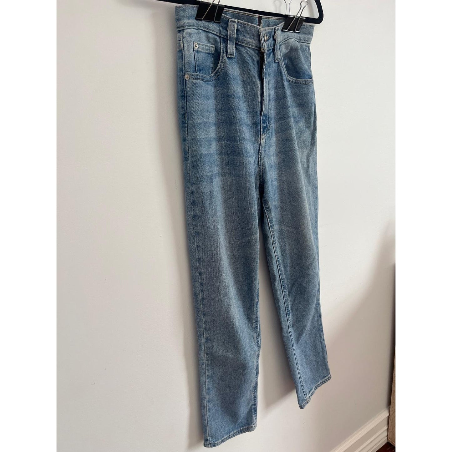 BDG Straight Leg Jeans Womens 27 Light Wash High Rise Urban Outfitters