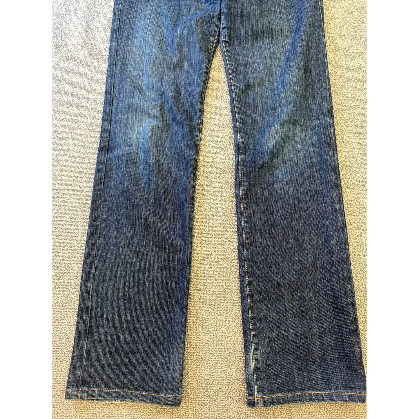 AG Adriano Goldschmied Size 29R Women's Dark Blue Wash Straight Denim Jeans