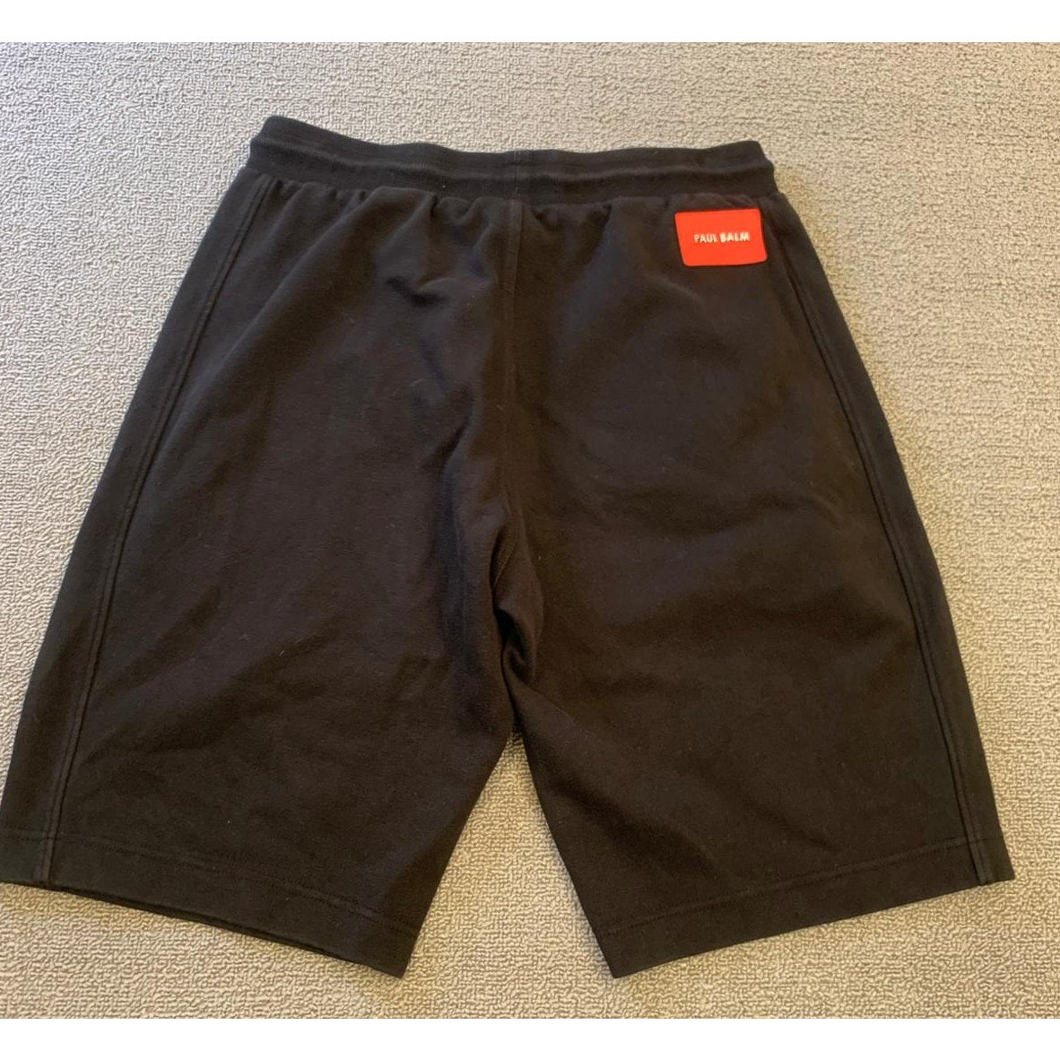 Paul Balm Male Medium Black Red Wolf Graphic Sweat Shorts