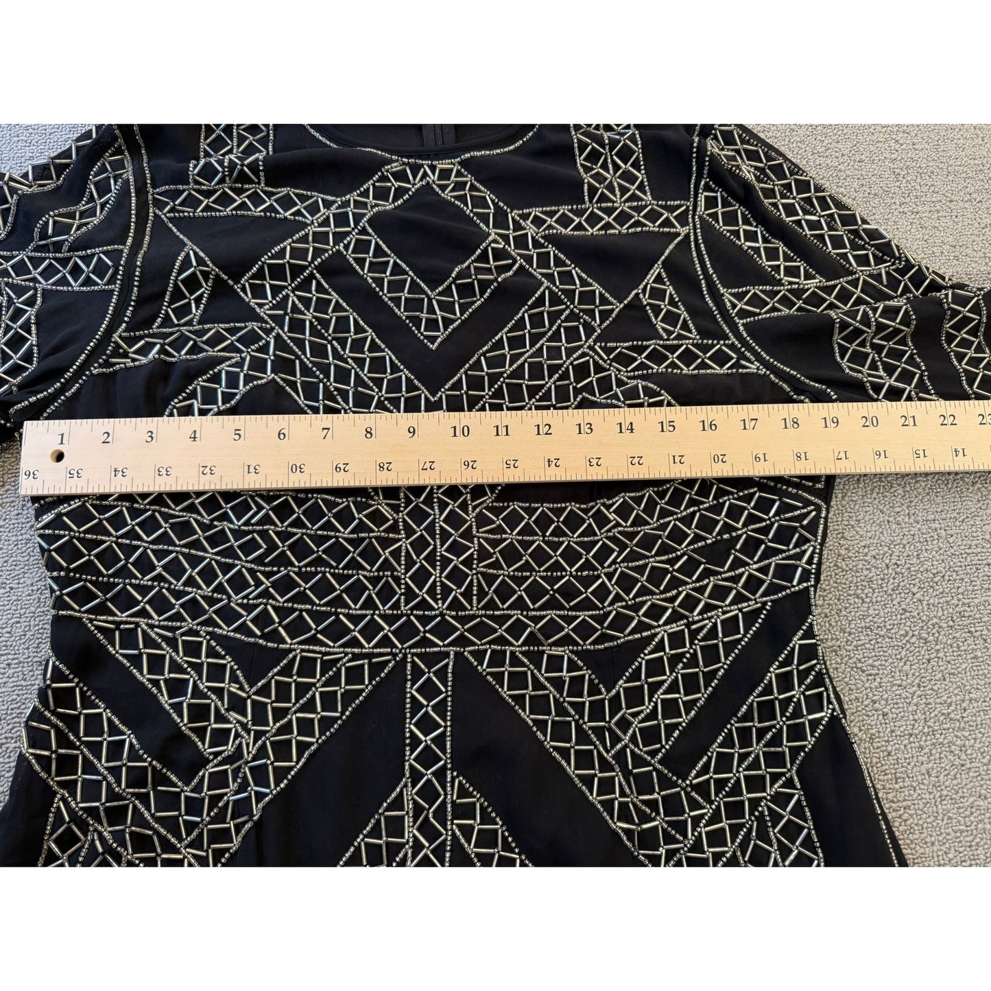 ASOS Womens Black Embellished Mini Dress US 14 NWT