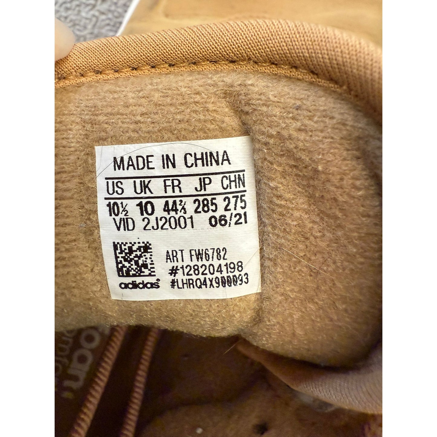 Adidas Men's Tan Brown High-Top Sneakers US10.5