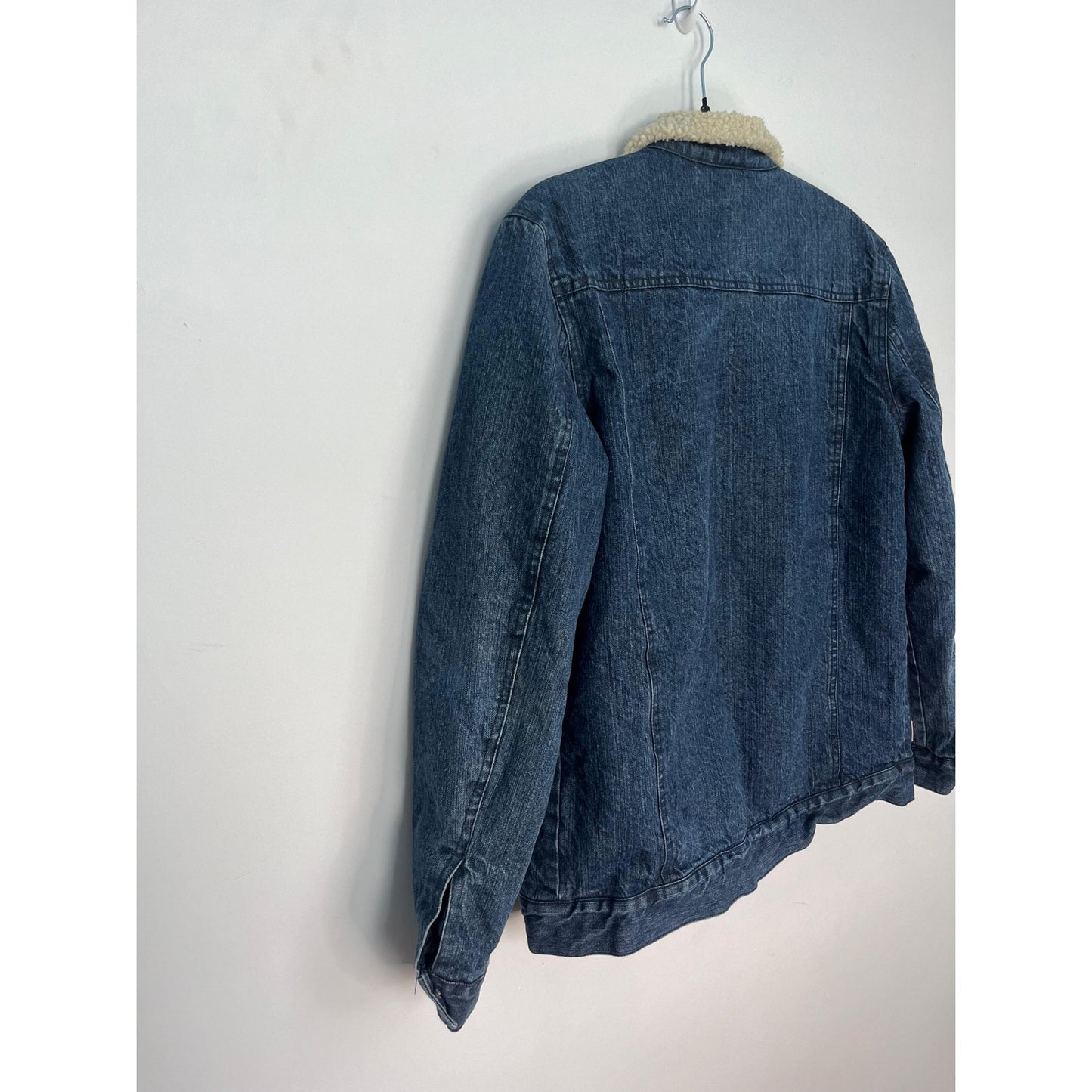 Cody James Denim Jacket Men Small Sherpa Lined Western Trucker Blue