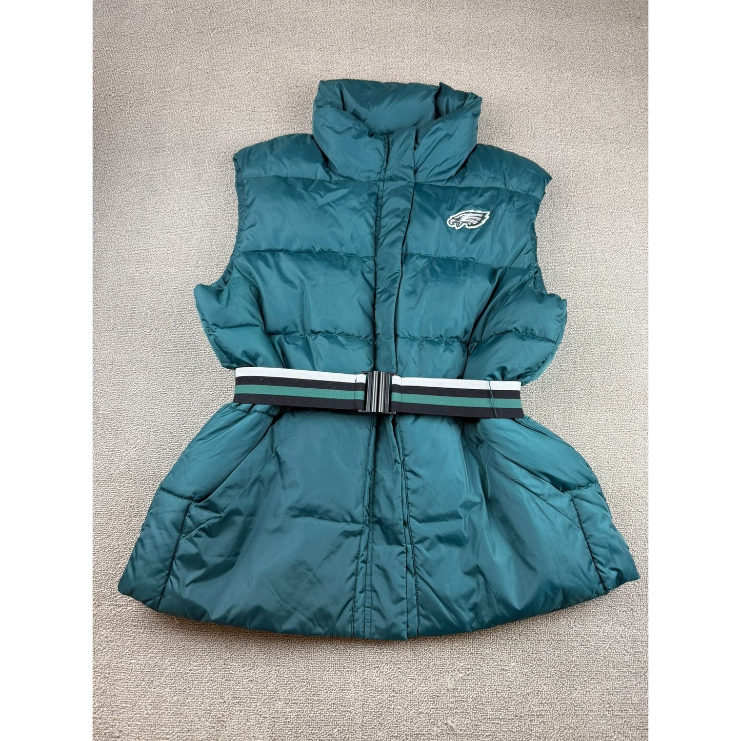 WEAR By Erin Andrews Women's XXL Green Philadelphia Eagles Puffer Vest