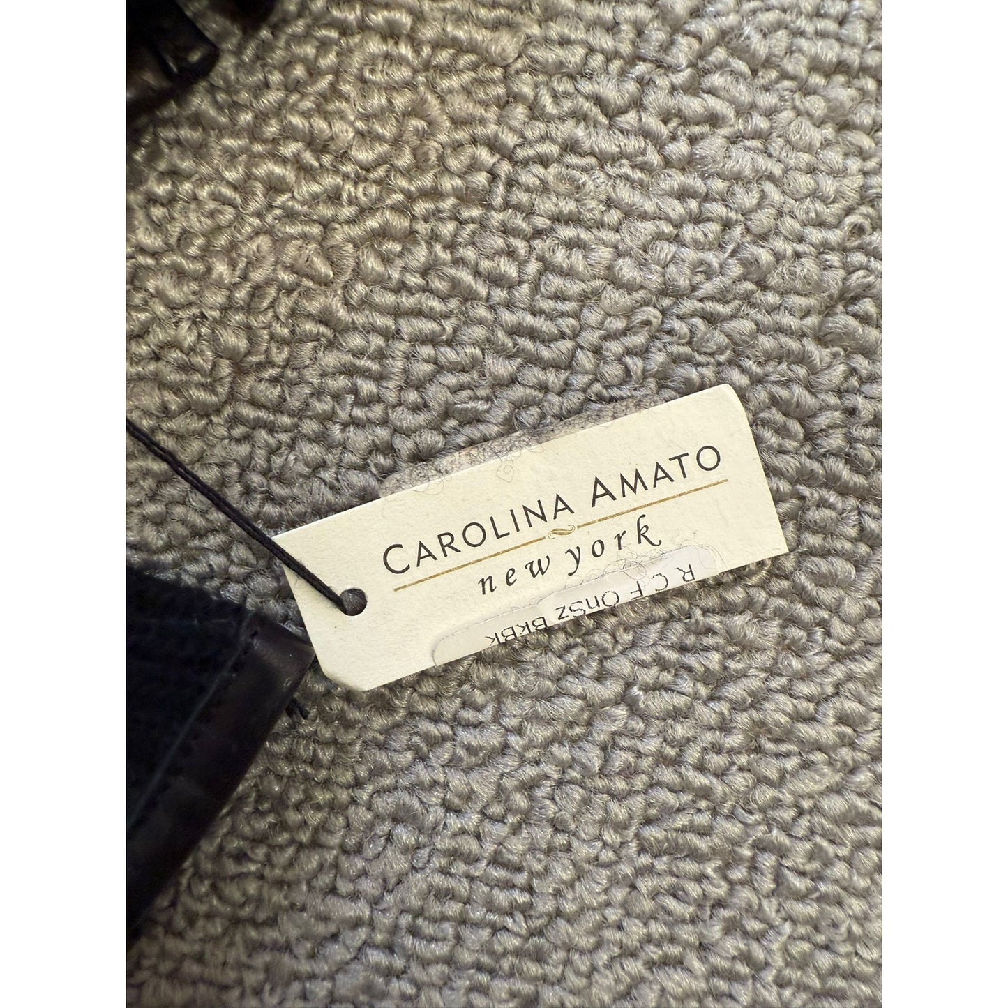 Carolina Amato Women One Size Black Cashmere Lambskin Fingerless Gloves