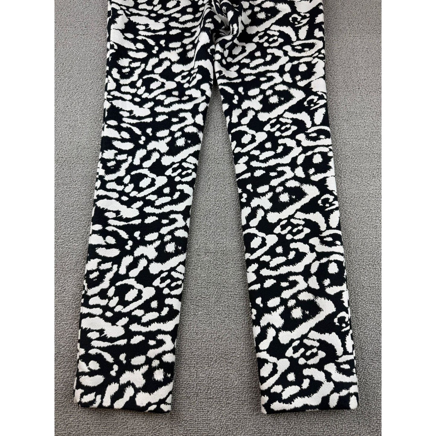 Christian Dior Women US 2 Black And White 2016 Dior Straight Leg Pants