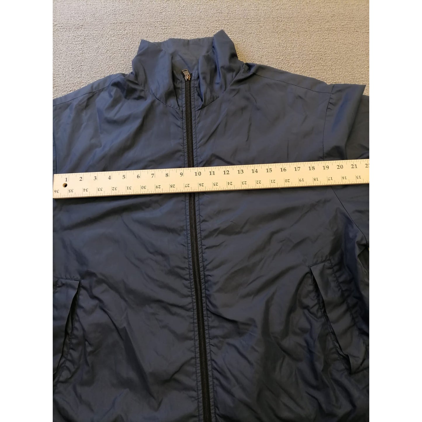 Timberland Large Male Blue Weathergear Full Zip Lightweight Windbreaker Fall