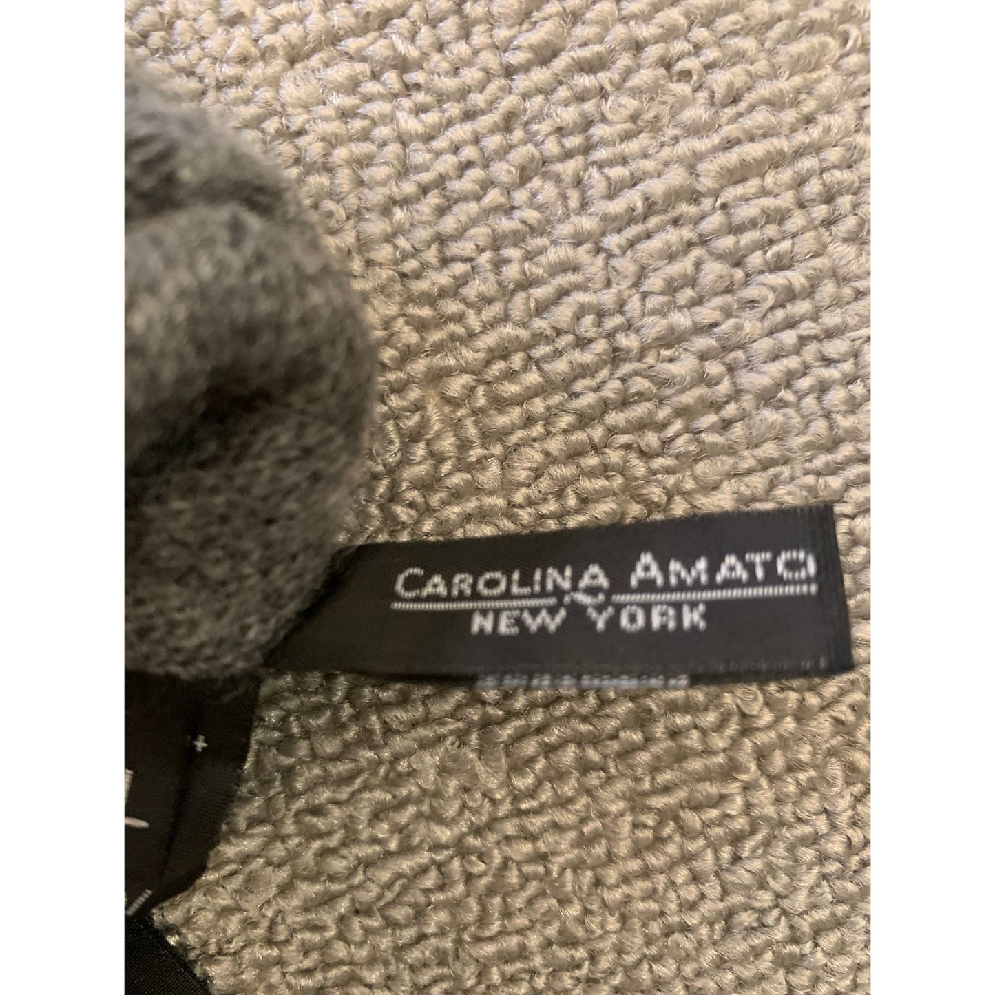Carolina Amato Women's M/L Gray Convertible Cashmere Wool Blend Mittens NWT