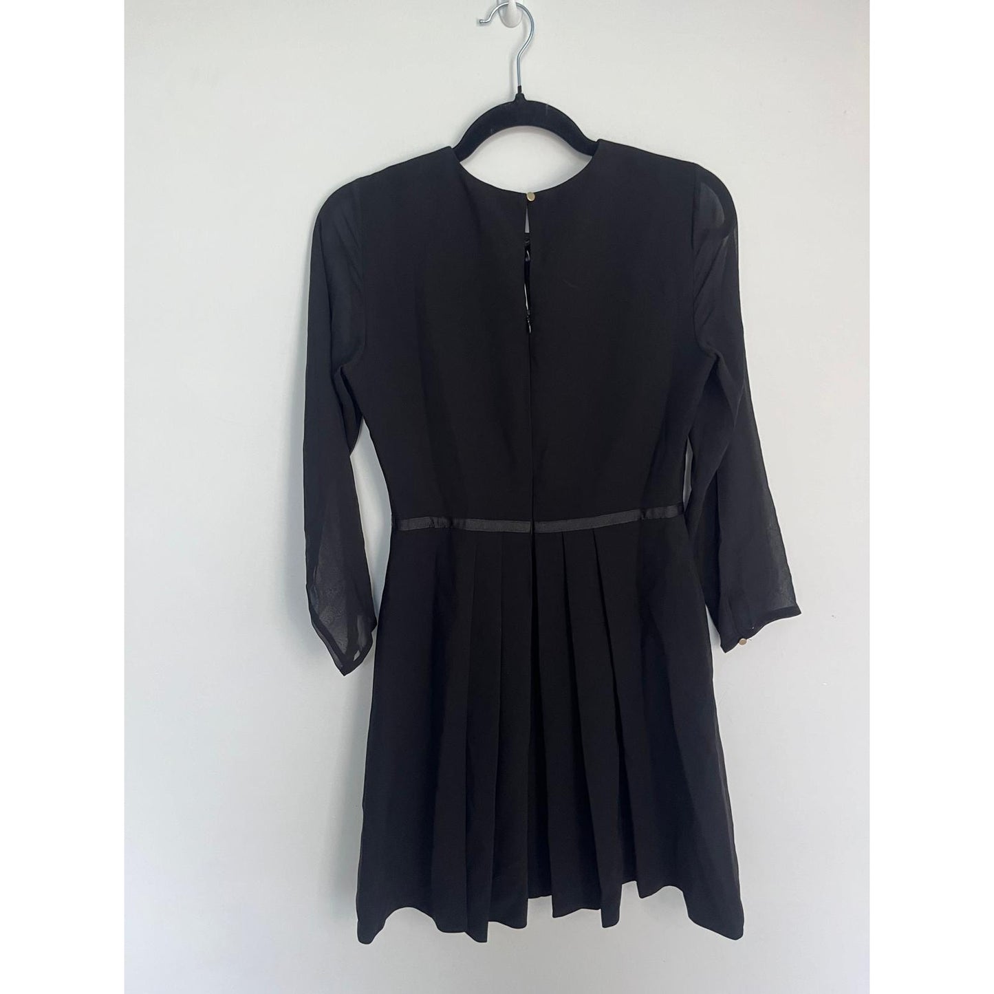 Maison Jules Black Bow Detail Mini Dress Women S NWT Retro Cocktail Holiday