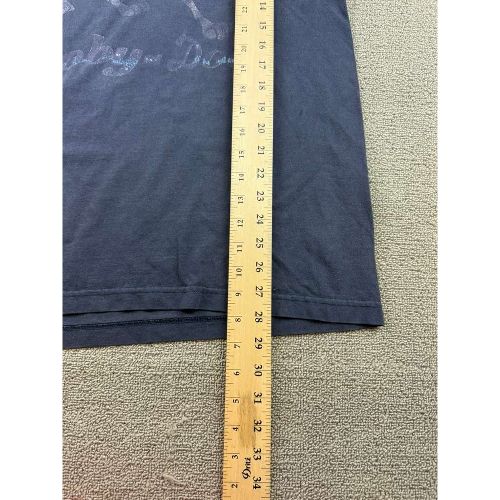 Scooby-Doo V-Neck T-Shirt Men L Dark Navy Cartoon Network Y2K 90s/00s Vintage