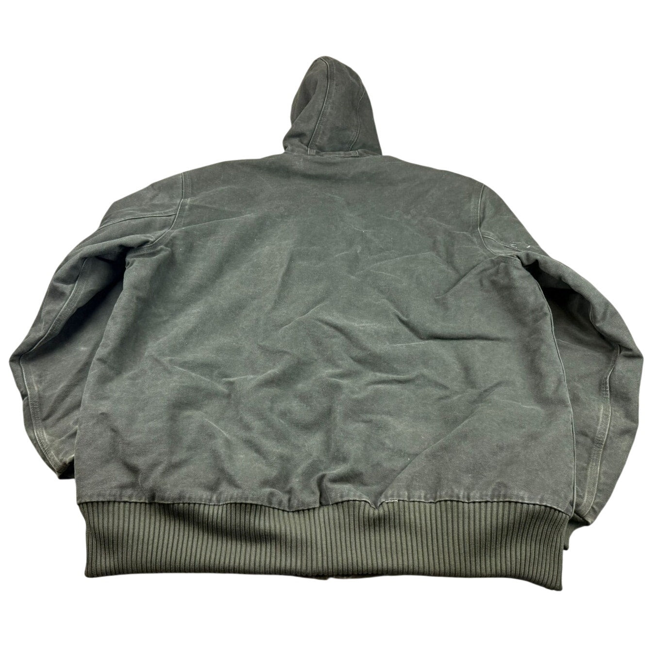 Carhartt Vinatge Men's Size XL Tall Green Full-Zip Bomber Work Wear Jacket