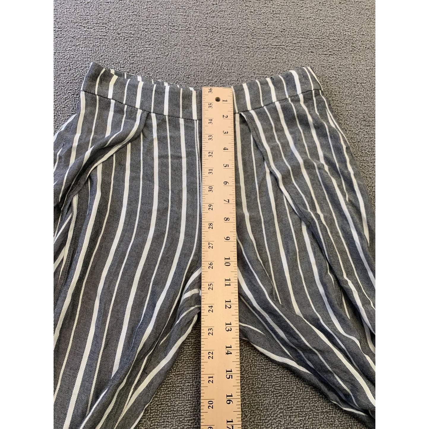 FREE PEOPLE All Weekend Long Women's 2 Black White Striped Split Hem