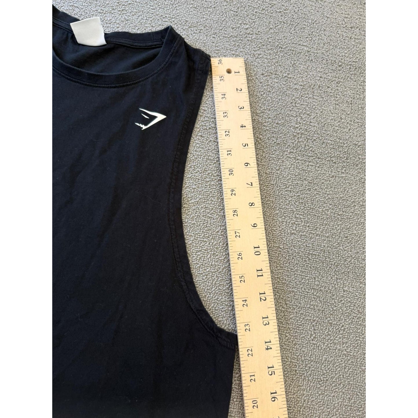 Gymshark Women Small Black Muscle Fit Tank Top