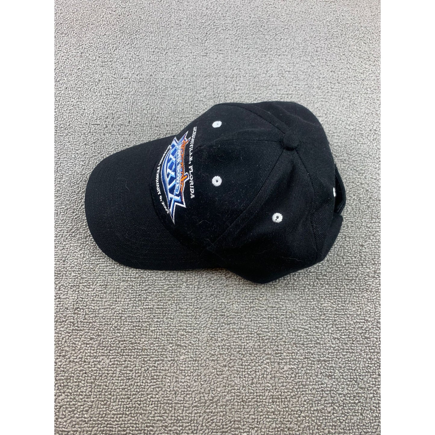 Vintage NFL Men Black Super Bowl XXXIX Patriots And Eagles Hat Super Bowl 2005