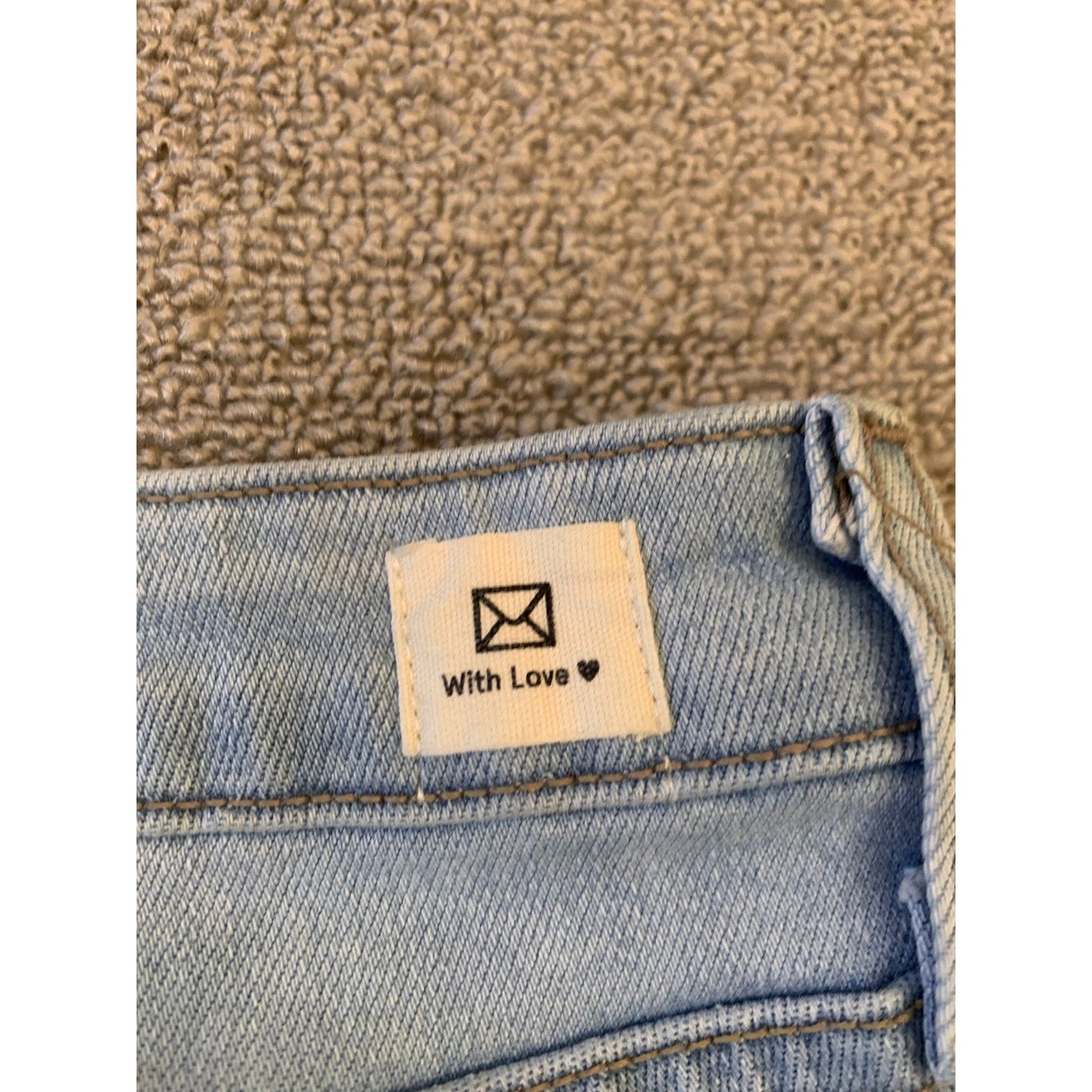 L.T.J. Letter to Juliet Denim Sicily Women's 27 Blue Jeans Raw Hem