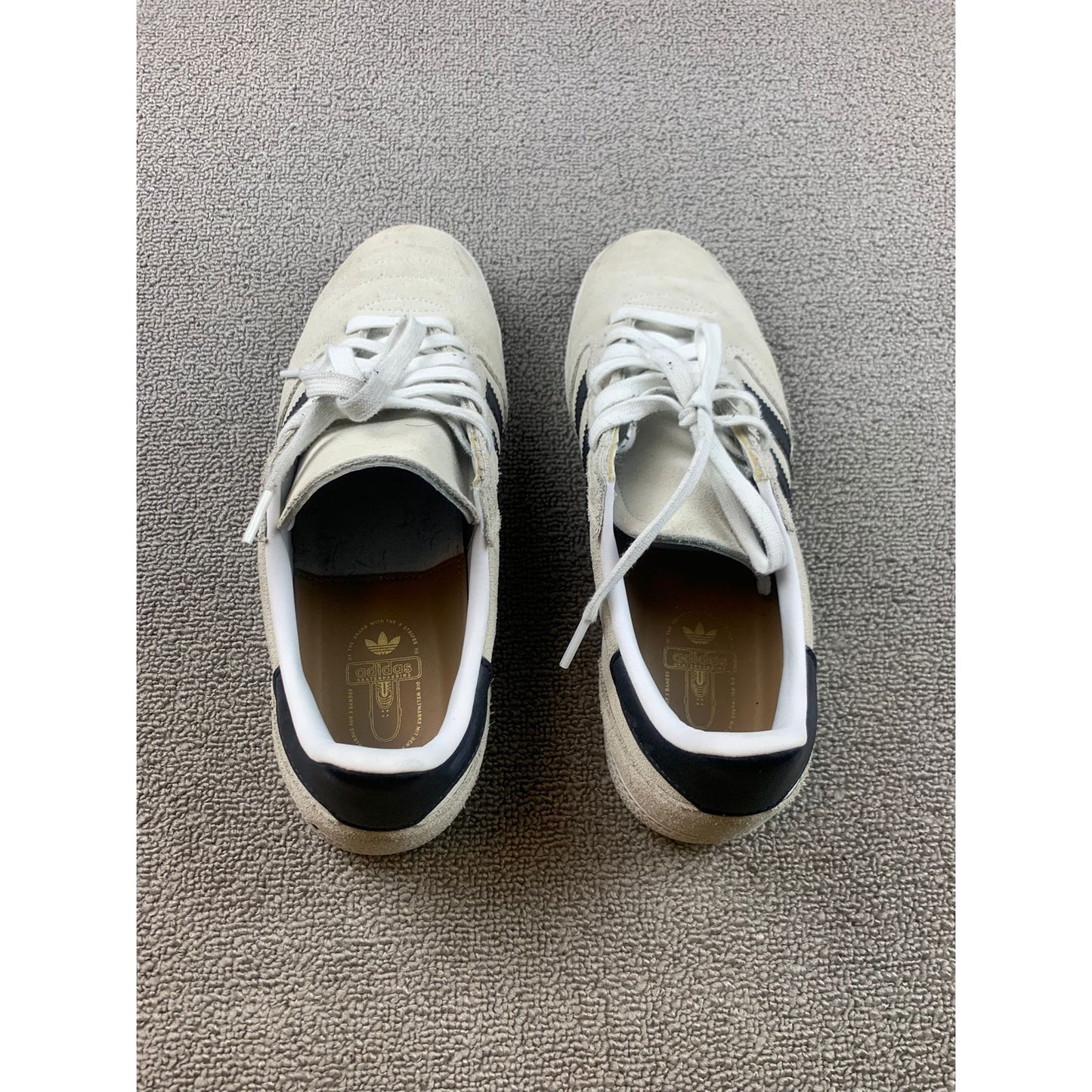 Adidas Busenitz Vintage Men US 9 Gray Shoes Skateboarding Casual Sneakers