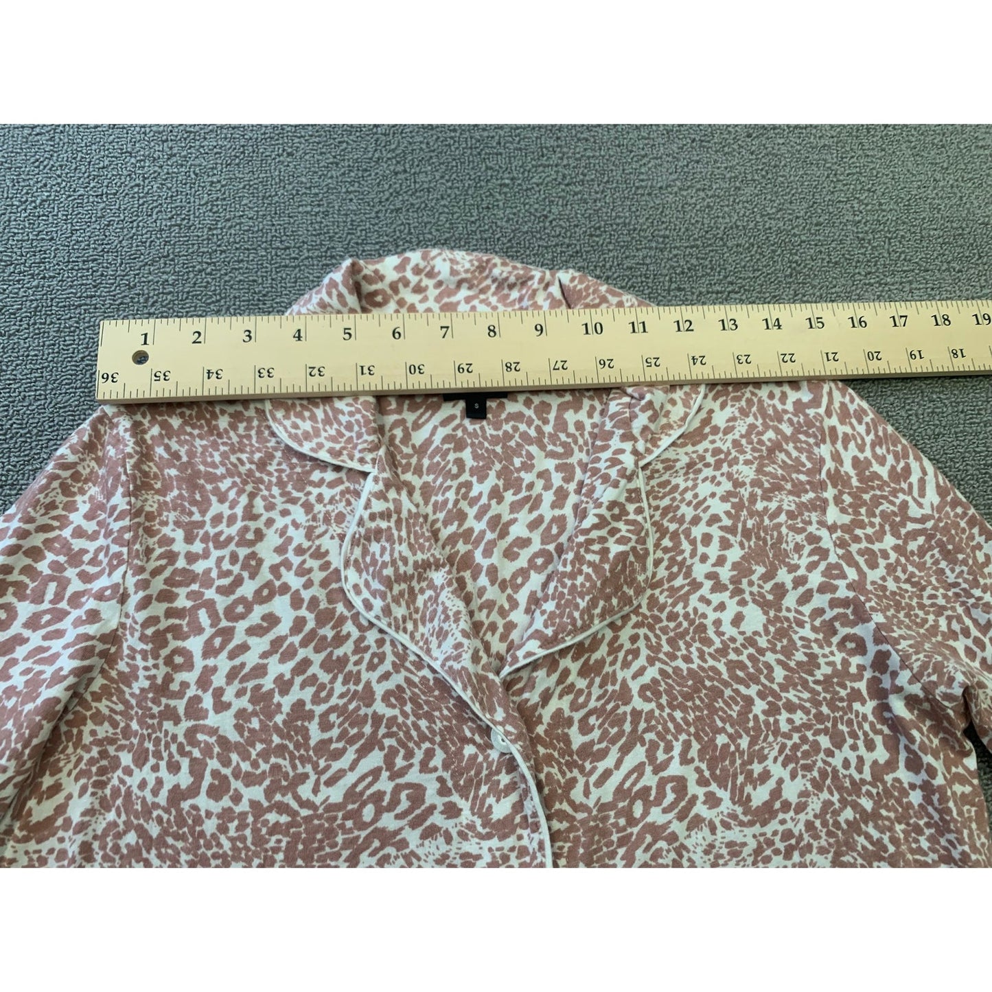 Cosabella Women's Small Pink White Leopard Print Pajama Set Two Piece