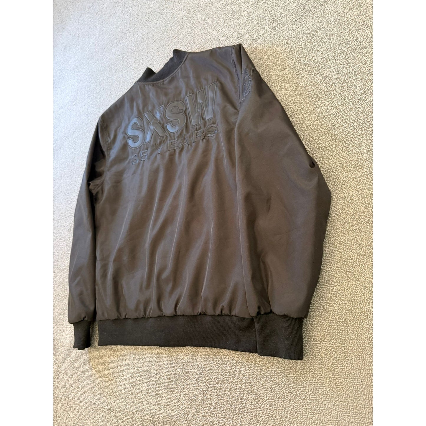 Strata Black SXSW ATX Austin TX 35 Years Snap Lightweight Jacket Size XS