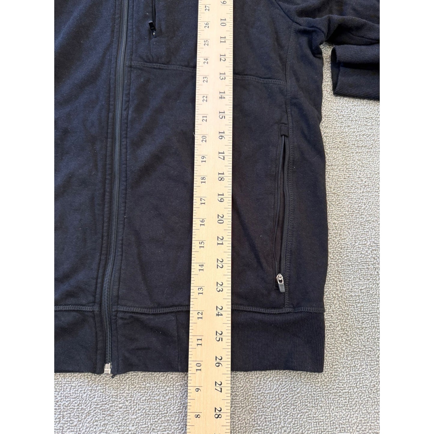 Tesla Mens Medium Black Full Zip Bomber Light Weight Jacket