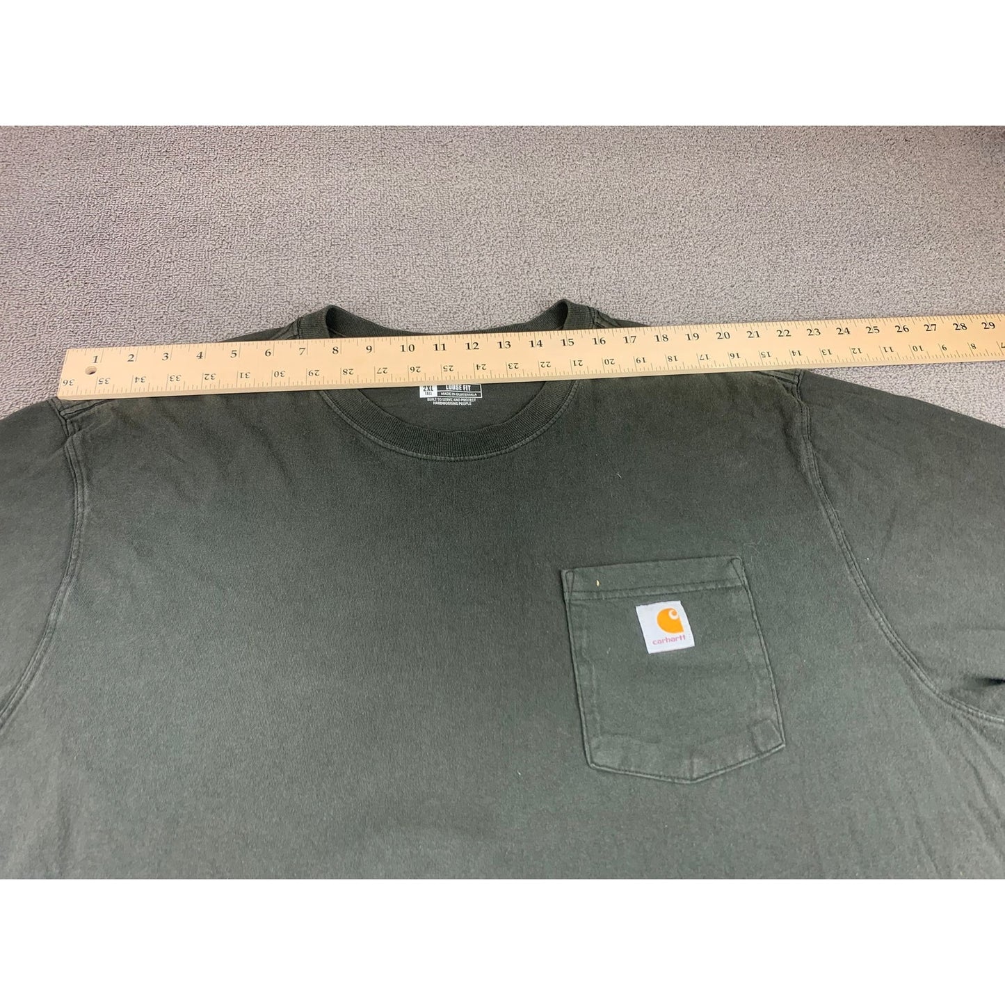 Carhartt Men's 2XL Olive Green Pocket T-Shirt