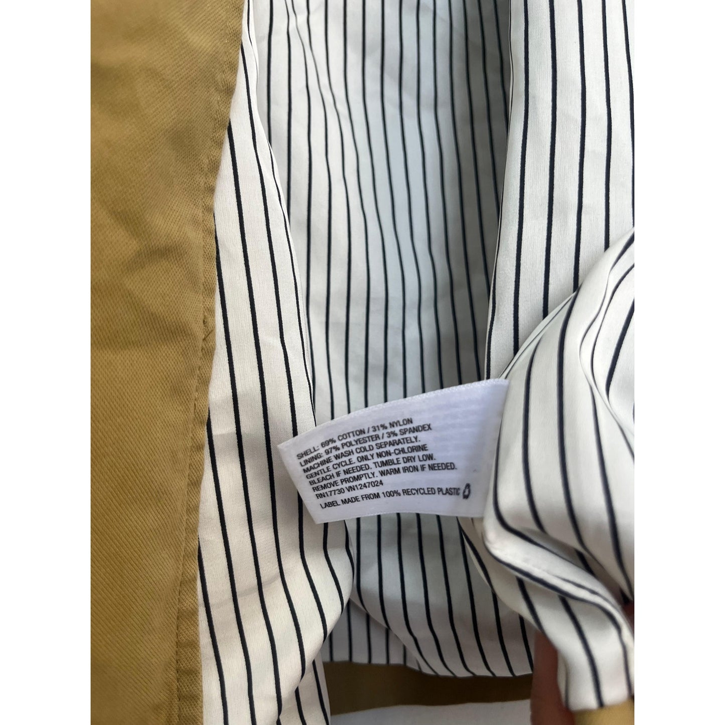 Nili Lotan Trench Coat Women S Tan Belted Cotton Double Breasted Lined