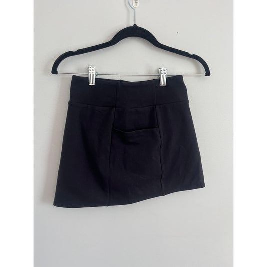 Alo Yoga Skirt Women XXS Black High Waist Pocket Stretch Mini