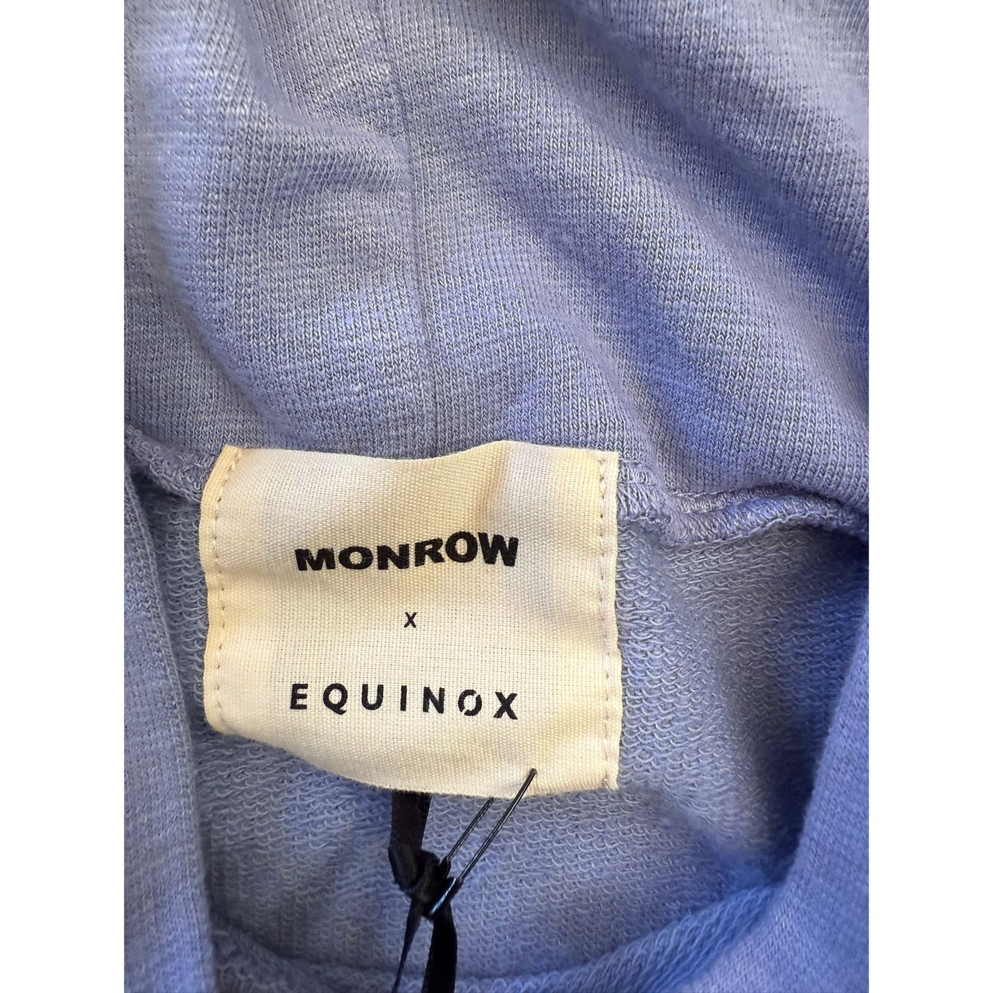 MONROW x Equinox Women's XS Lavender Hooded Sweatshirt Pullover Hoodie
