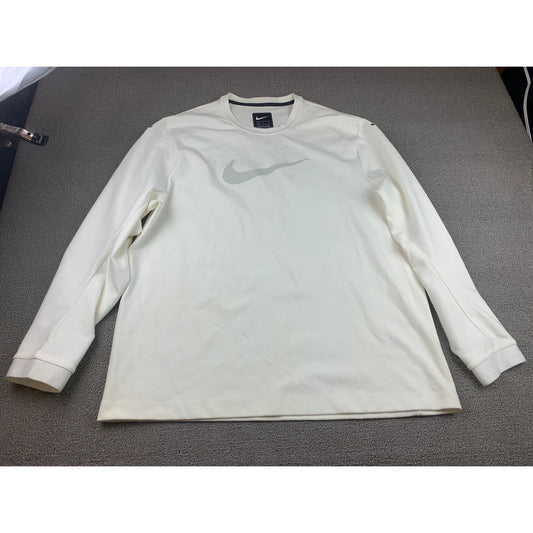 Nike Men's XL White Sportswear NSW Tech Pack Swoosh Crew Shirt