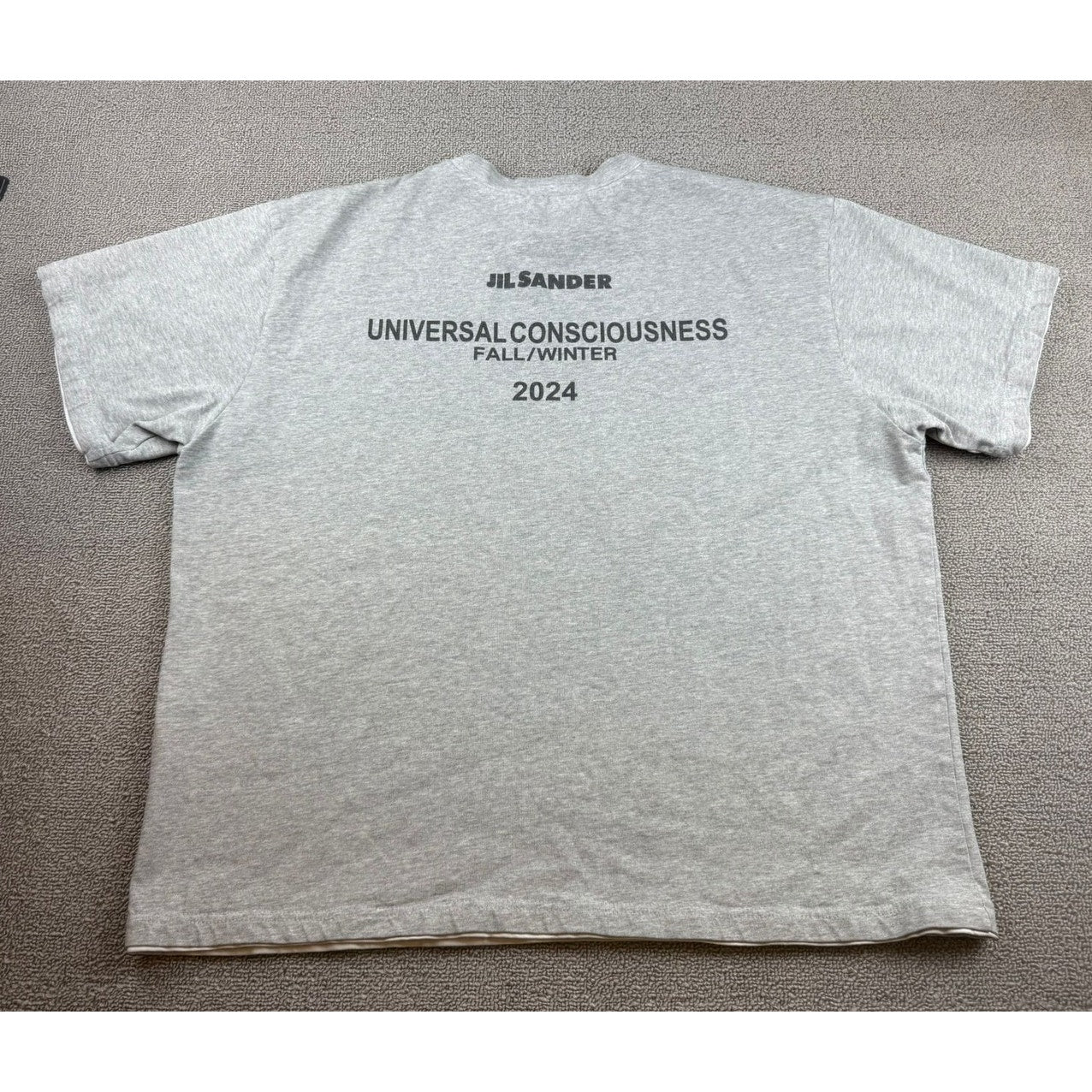 JIL SANDER Oversize Double Cotton Logo T-shirt Men XL