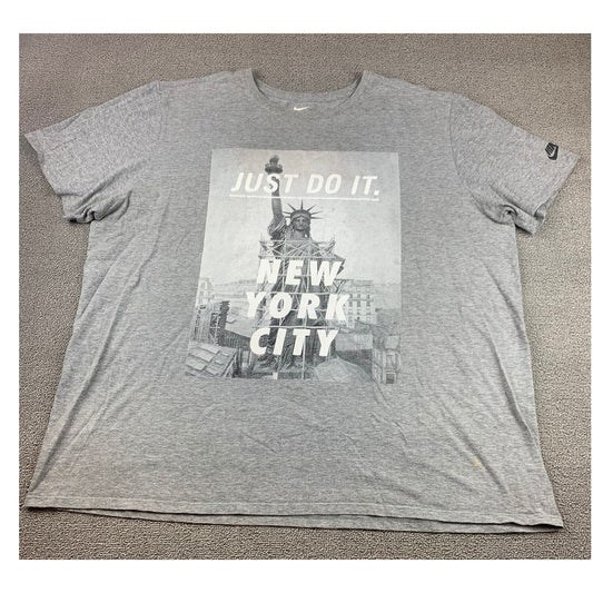 Nike The Nike Tee Men's XXL Gray Statue Of Liberty New York City