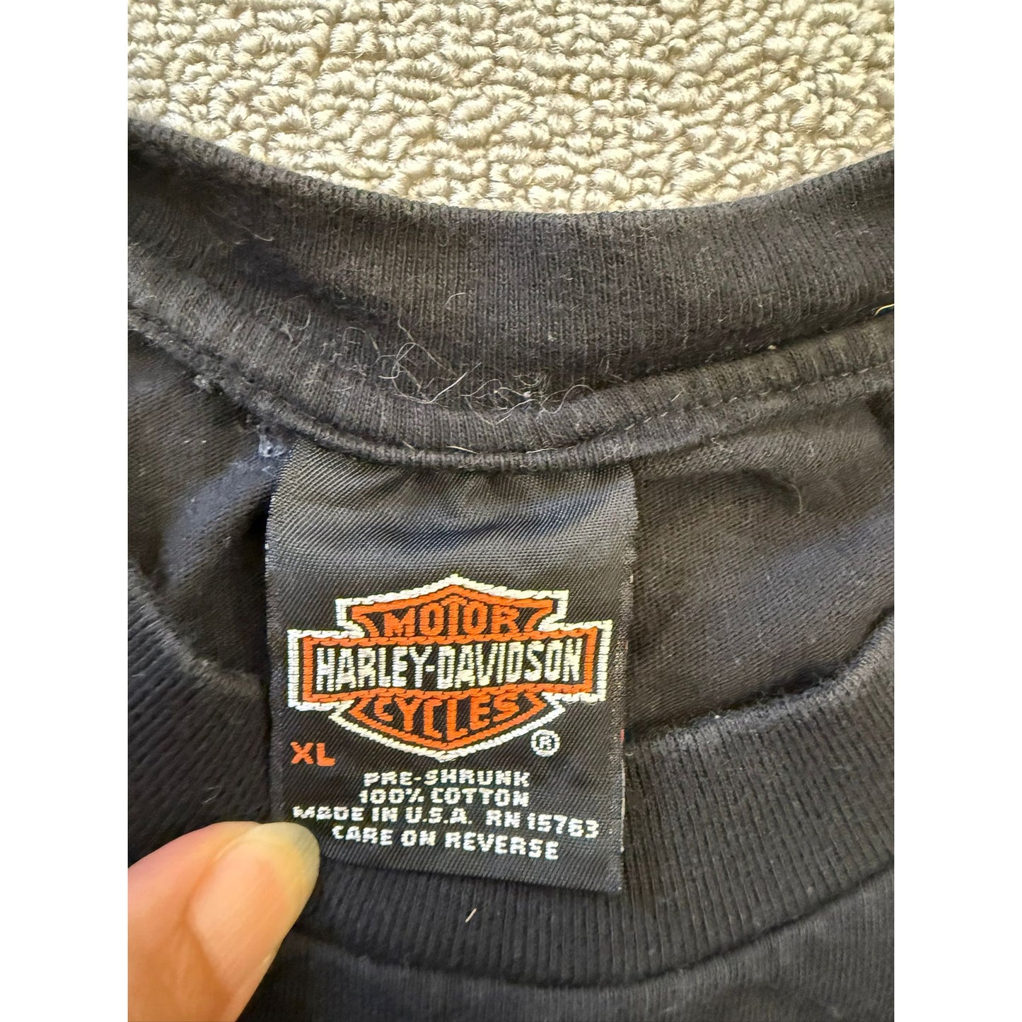 Harley-Davidson Men's XL Milwaukee HomeRun 2000 Graphic T-Shirt W/ Hole
