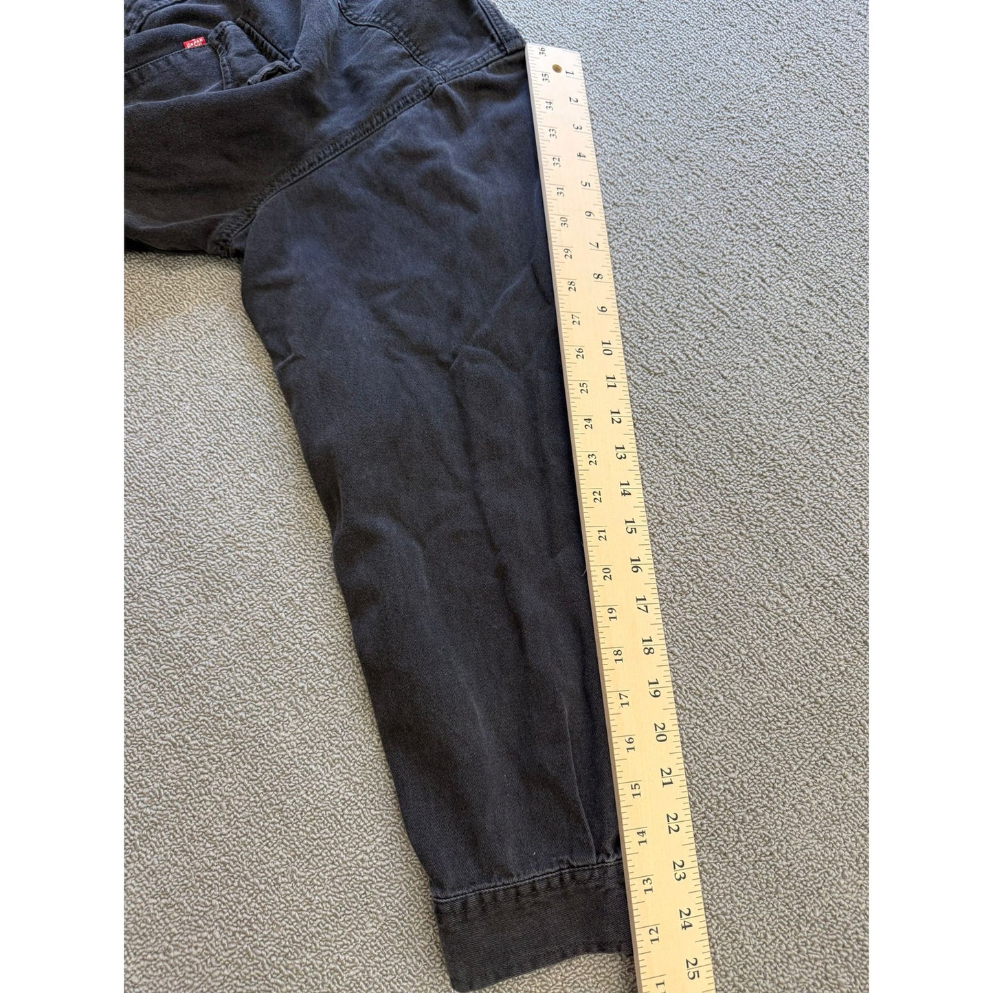 Levis Mens XXL Black Western Jean Snap Shirt Long Sleeve