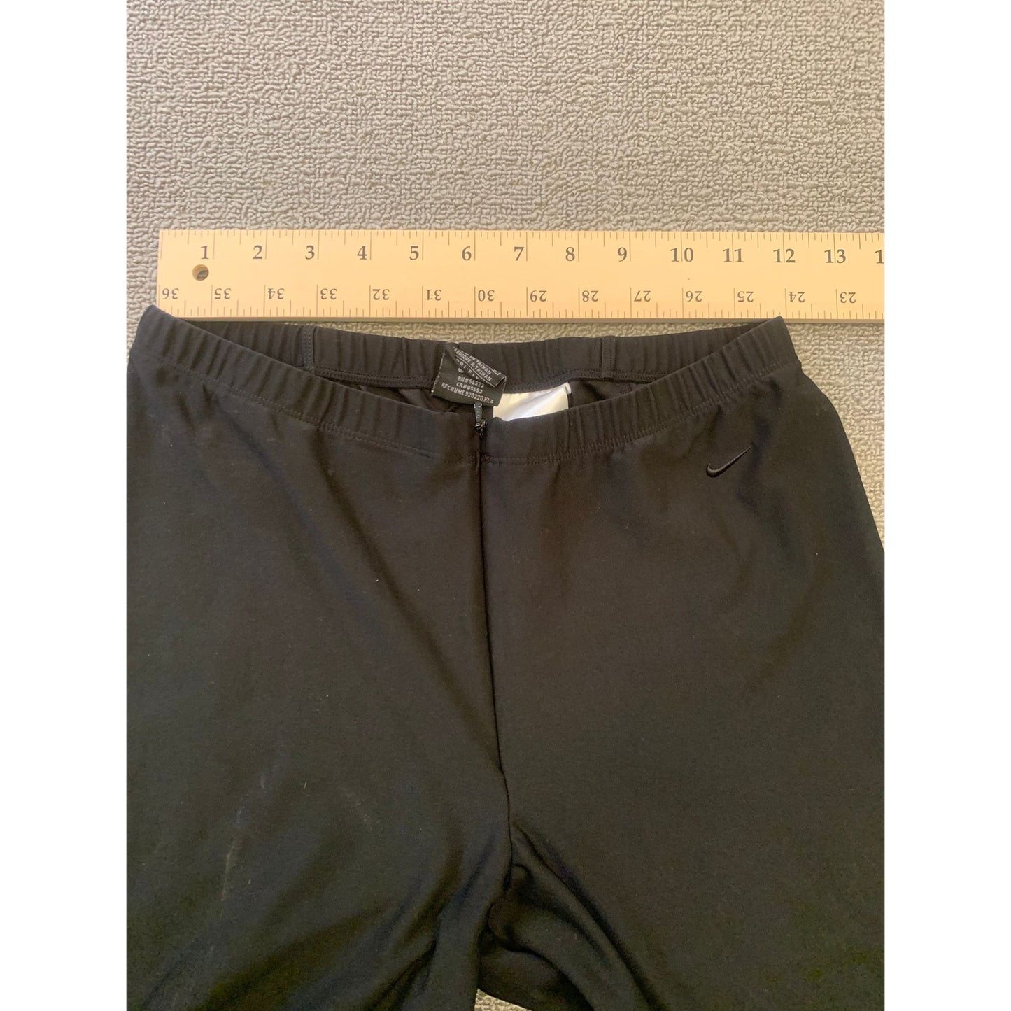 Vintage Nike Women Small Petite Black Straight Leg Pants Made in Taiwan 90's Y2K
