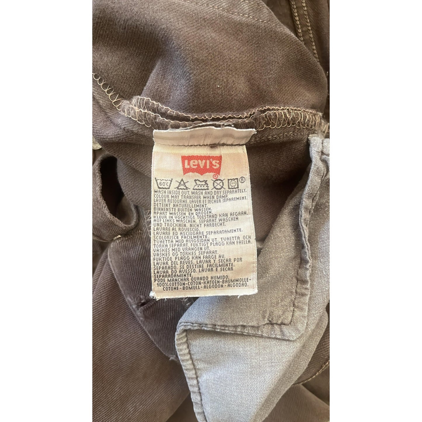 Levi's Men's Waist Size W38 L36 Brown Jeans Classic Fit Durable Comfort & Style.