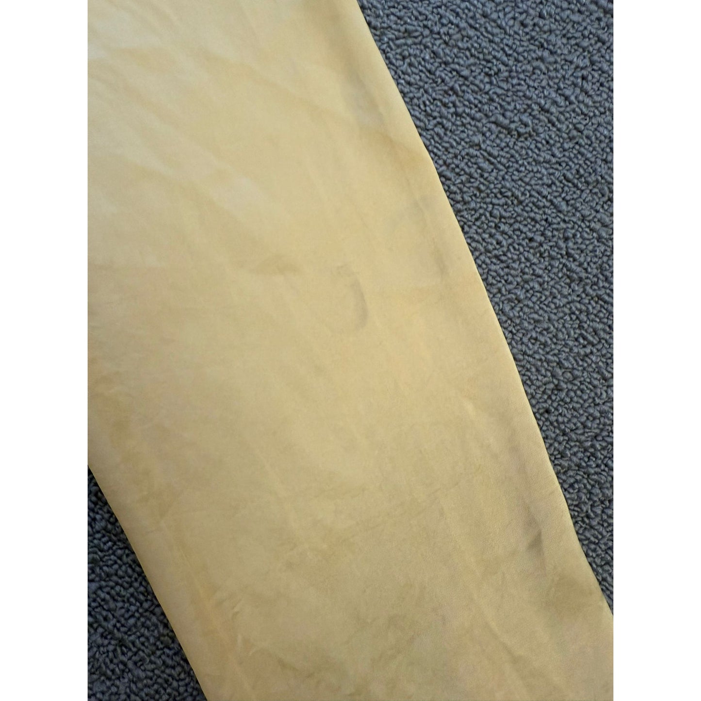 WILFRED Women's XL Yellow Tie-Front Satin Blouse with Long Sleeves and Button-Up Top