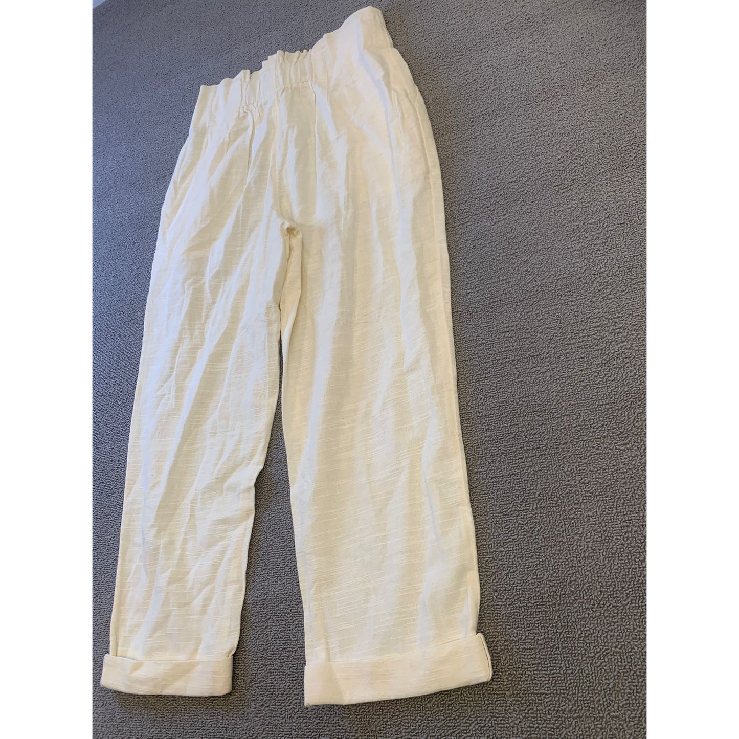 L SPACE Female Medium White Cotton Havana Pants Light Summer
