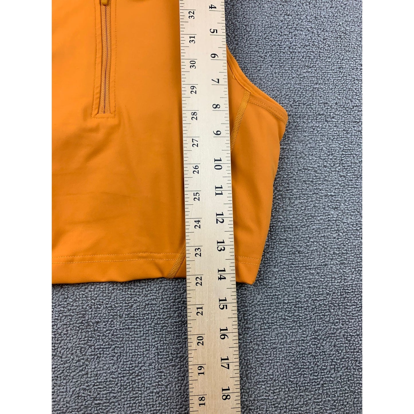 Nike Pro Dri-FIT Women’s S Orange Sleeveless Training Top 1/2 Zip Athletic Tank
