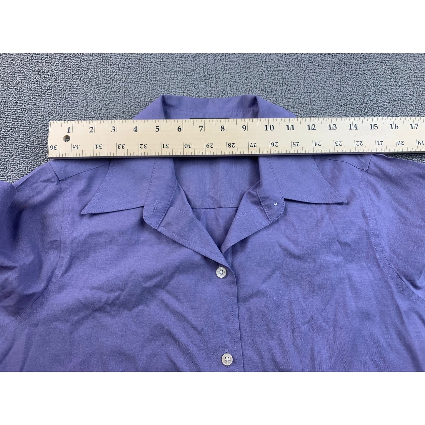 Eddie Bauer Women's Petite M Purple Long Sleeve Button Down Shirt Top