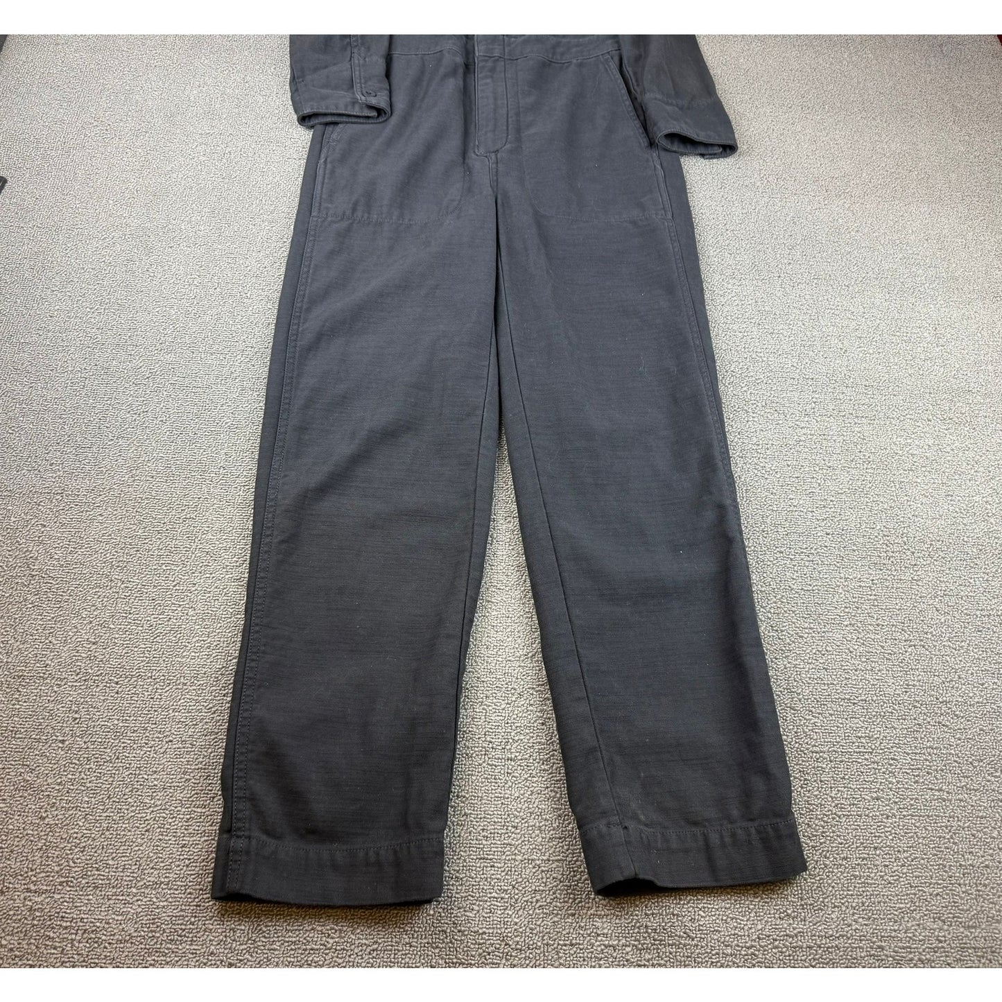Madewell Women XXS Washed Black Utility Jumpsuit Coveralls Cotton Workwear