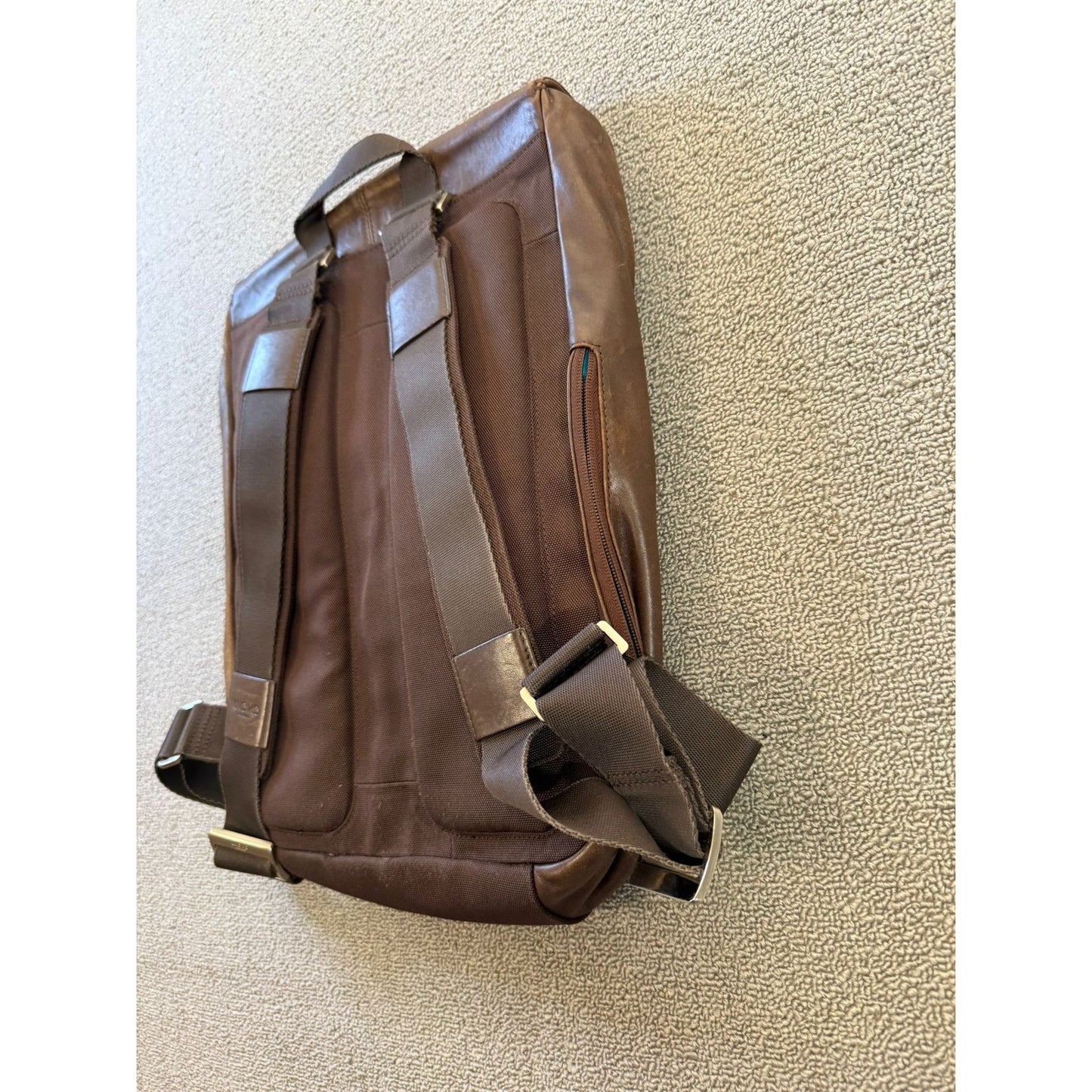 KNOMO London Hudson Men's Brown Leather Business Backpack
