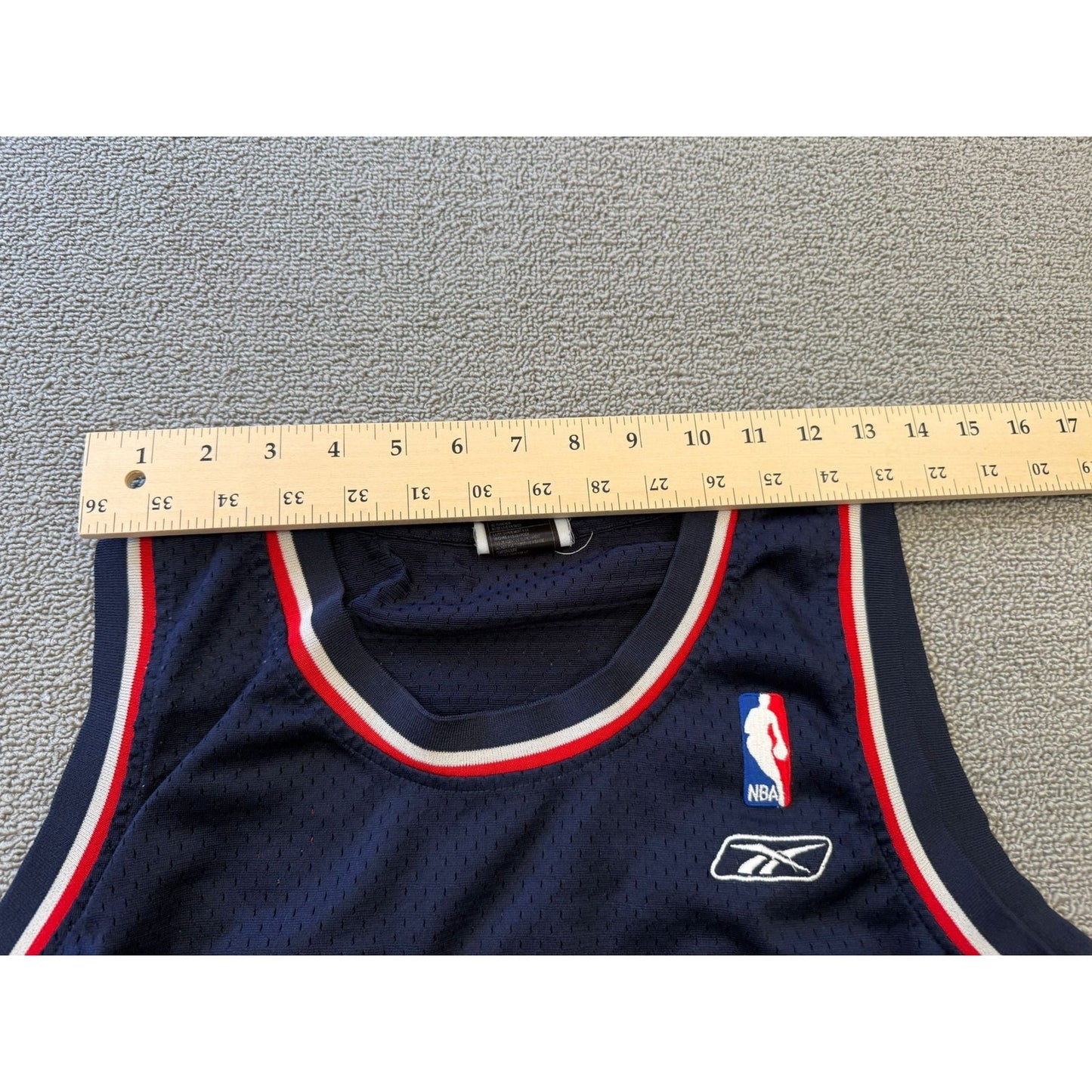 Vintage Richard Jefferson #24 Reebok New Jersey Nets NBA Jersey Men Medium
