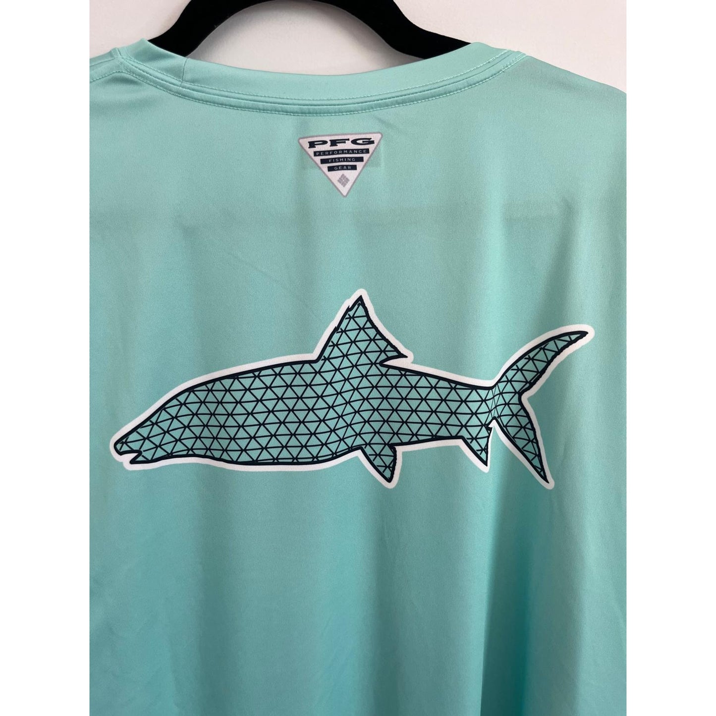 Columbia Long Sleeve Shirt Men XL PFG Performance Fishing Mint Green