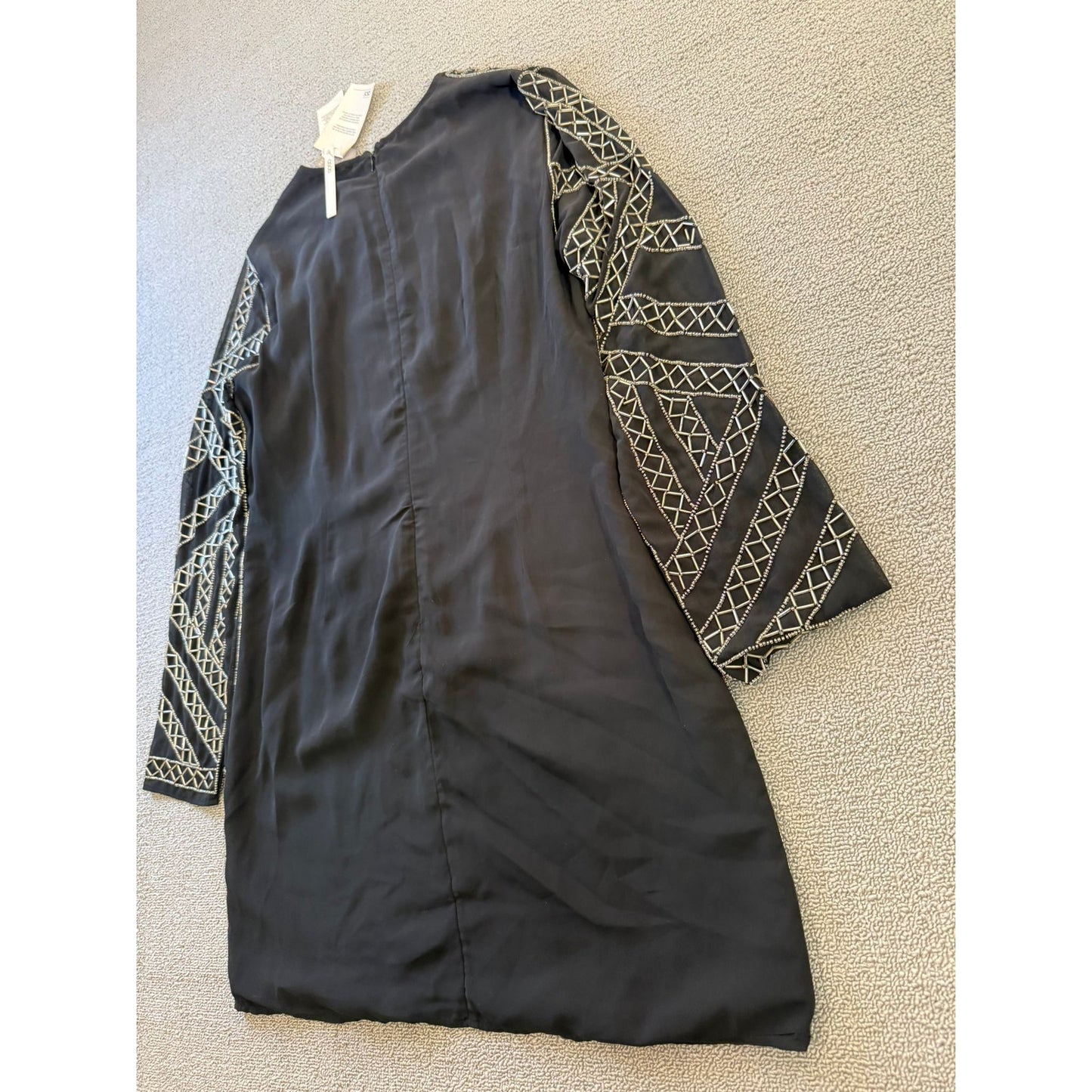 ASOS Womens Black Embellished Mini Dress US 14 NWT