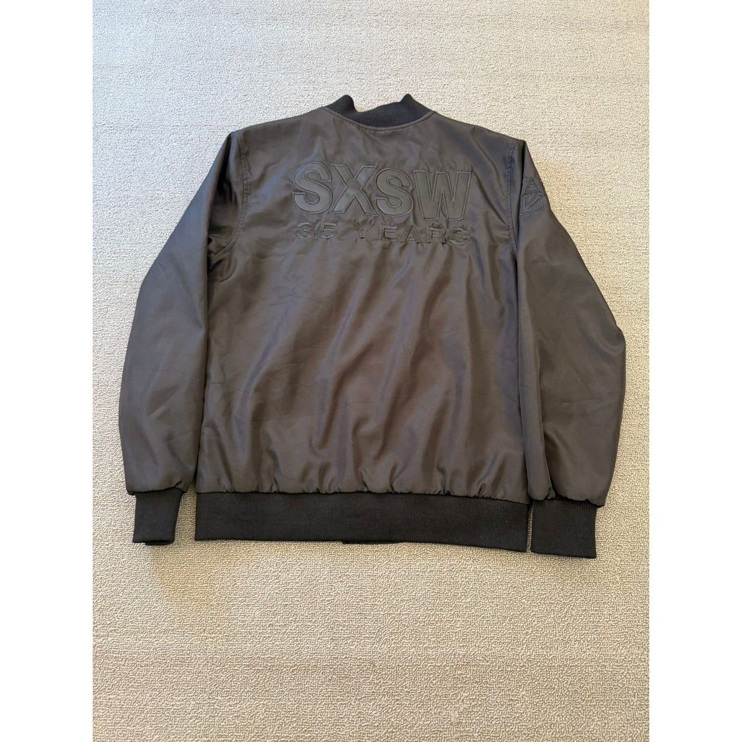 Strata Black SXSW ATX Austin TX 35 Years Snap Lightweight Jacket Size XS